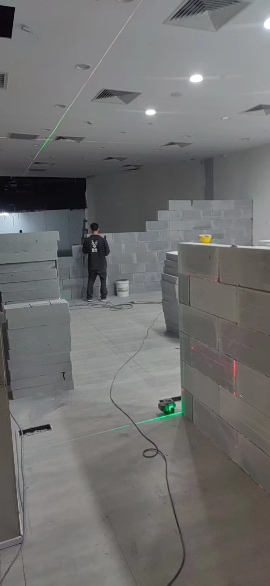 轻质砖隔墙施工场景 7